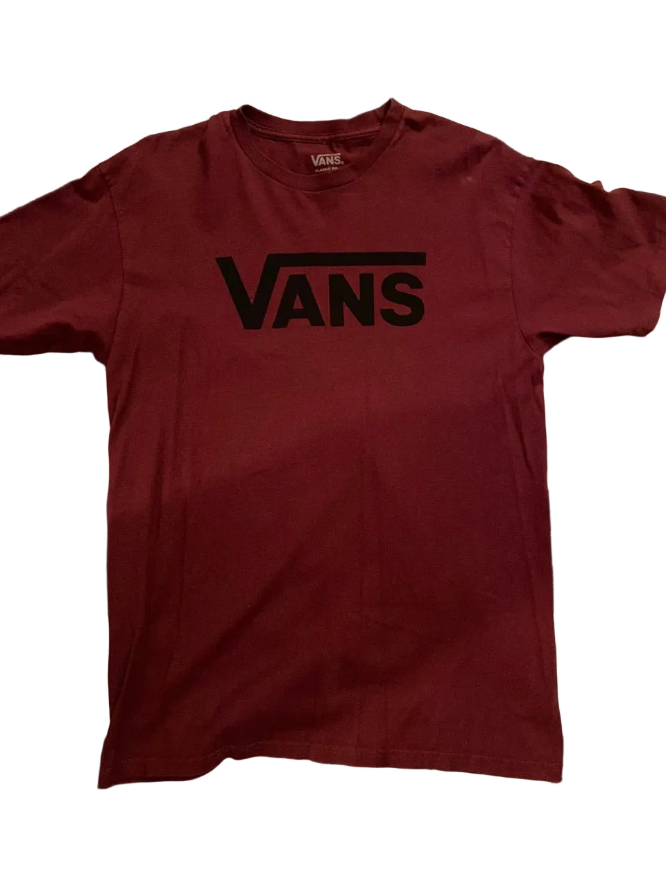 Burgundy Vans Tee