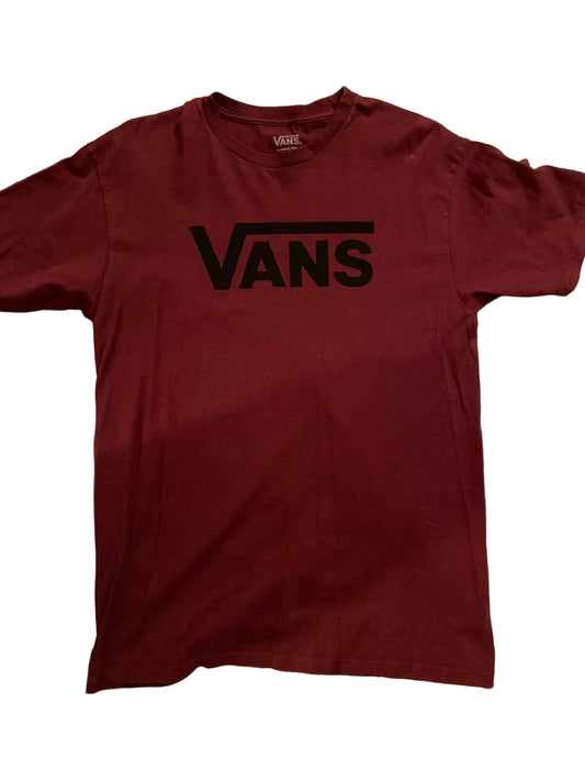 Burgundy Vans Tee