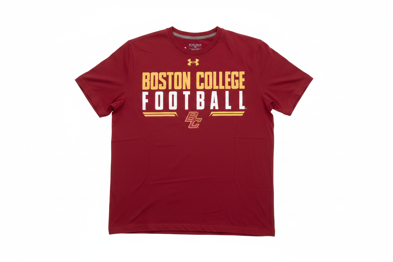 Boston College Football - Clean White Background
