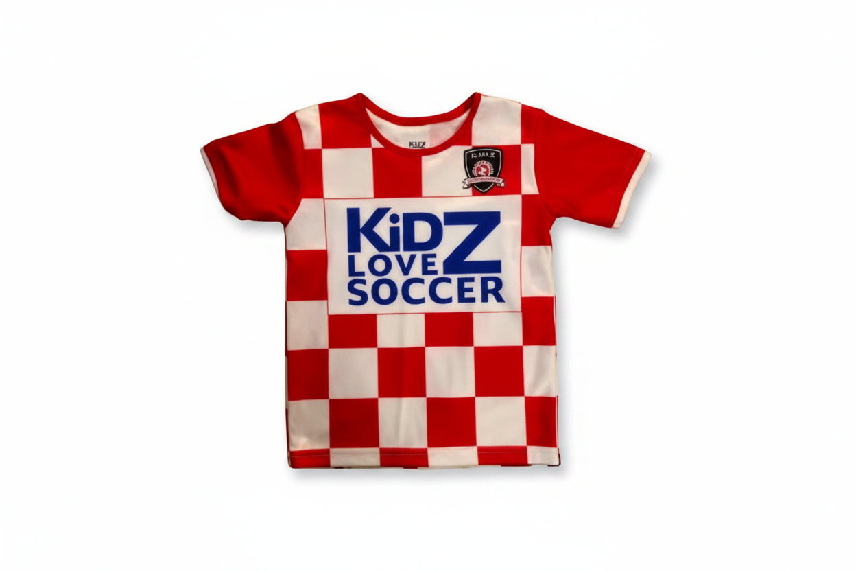 Kids Soccer Jersey - Clean White Background